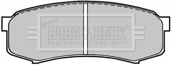 BORG & BECK Комплект тормозных колодок, дисковый тормоз BBP1514